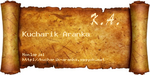 Kucharik Aranka névjegykártya